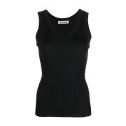 Mouwloze Top Jil Sander , Black , Dames