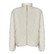 Witte Katoenen Fleece Ritsjas Jil Sander , White , Heren