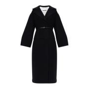 Wollen jas Jil Sander , Black , Dames