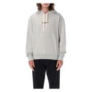 Logo Hoodie Jil Sander , Gray , Heren