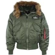 Hooded Jacket Alpha Industries , Green , Heren