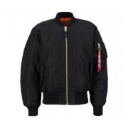 Klassieke militaire vluchtjas Ma-1 Alpha Industries , Black , Heren