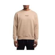 Basic Sweater voor Heren in Beige Carlo Colucci , Beige , Heren