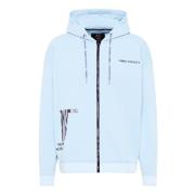 Gebreide Verhaal Hoody Carlo Colucci , Blue , Heren