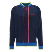 Retro Sweatjacke met opstaande kraag Casaccia Carlo Colucci , Blue , H...