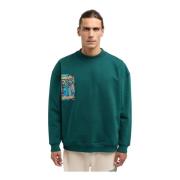 De Stermich Oversize Sweatshirt Carlo Colucci , Green , Heren