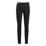 Unieke Twillstoff Cazzato Flat Jeans Carlo Colucci , Black , Heren