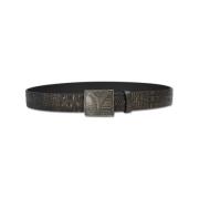 Echtleren Riem met krokodillenprint Cela Carlo Colucci , Gray , Heren