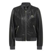 Colton Lederen Blouson Carlo Colucci , Black , Dames