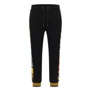 Sweatpants met Zijstreep Design Carlo Colucci , Black , Heren