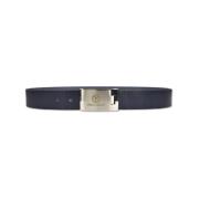 Sportieve Riem met Geribbelde Versiering Carlo Colucci , Blue , Heren