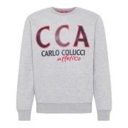 Dalvit Sweatshirt Carlo Colucci , Gray , Heren