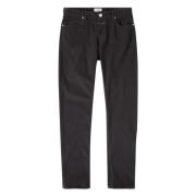 Slimme Houtskool Broek met 5-Pocket Design Closed , Gray , Heren