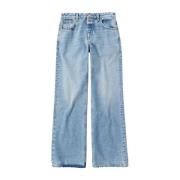 Mid Blue Uitlopende Pijp Jeans Closed , Blue , Dames