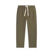 Wijde Groene Straight Broek Closed , Green , Heren