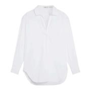 Witte Blouses Closed , White , Dames