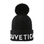Zwarte Hoeden Petten met Logo Detail Duvetica , Black , Dames