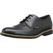 Zwarte Leren Veterschoen voor Heren Mephisto , Black , Heren