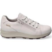 Leren veterschoen voor vrouwen Mephisto , White , Dames