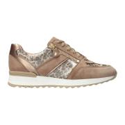 Toscana Suède Leren Sneaker - Licht Taupe Mephisto , Beige , Dames