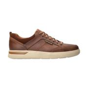 Comfortabele leren herensneaker Mephisto , Brown , Heren