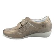 Jenna Dames Sneaker met Kleine Sleehak Mephisto , Gray , Dames