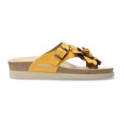 Stijlvolle Helen Flower Sandaal voor Dames Mephisto , Yellow , Dames