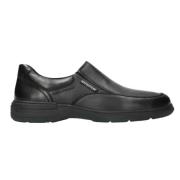 Zwarte Leren Mocassin voor Heren Mephisto , Black , Heren