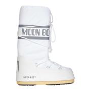 Witte Enkellaarzen met Isolerende Voering Moon Boot , White , Heren