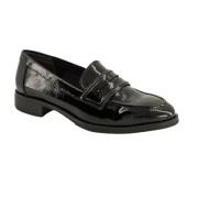 Stijlvolle platte loafers in het zwart Tamaris , Black , Dames