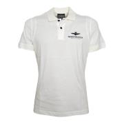 Poloshirt Aeronautica Militare , White , Heren