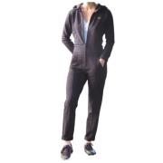 Capuchon Jumpsuit in Katoen Elastane Aeronautica Militare , Black , Da...