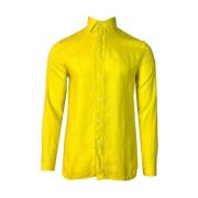 Shirts 120% Lino , Yellow , Heren
