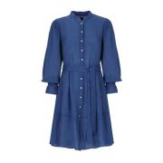 Shirt Dresses 120% Lino , Blue , Dames
