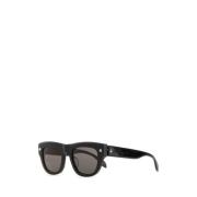 Zwarte acetaat zonnebril Alexander McQueen , Black , Heren