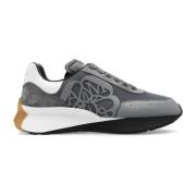 Sneakers met logo Alexander McQueen , Gray , Heren