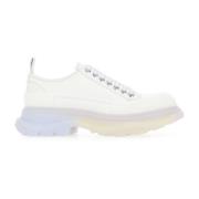 Veterschoenen van krijt canvas Alexander McQueen , White , Dames