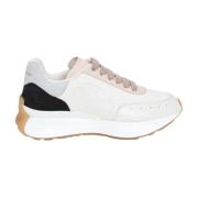 Kleurrijke Sprint Runner Lage Sneakers Alexander McQueen , White , Dam...