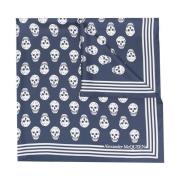 Silky Scarves Alexander McQueen , Blue , Heren