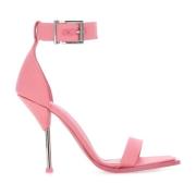 Ronde hals gekweekt Alexander McQueen , Pink , Dames