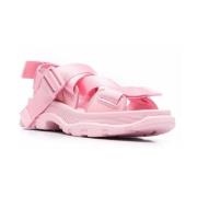 Stijlvolle platte sandalen voor vrouwen Alexander McQueen , Pink , Dam...