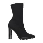 Enkellaarzen van stof Alexander McQueen , Black , Dames