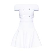 Off-shoulder jurk Alexander McQueen , White , Dames