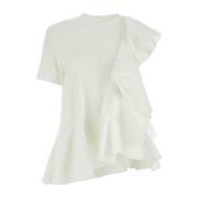Witte katoenen blouse Alexander McQueen , White , Dames