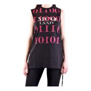 Mouwloze Top met MCQ Logo Alexander McQueen , Black , Dames