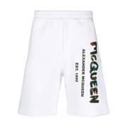 Witte casual shorts voor heren Alexander McQueen , White , Heren