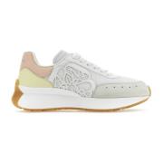 Multicolor Leren en Mesh Sprint Runner Sneakers Alexander McQueen , Mu...