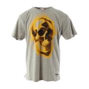 Grijze Oversized T-shirt voor Heren Alexander McQueen , Gray , Heren