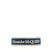 Geborduurd denim armband Alexander McQueen , Multicolor , Dames
