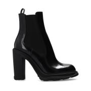 Enkellaarzen met hak Alexander McQueen , Black , Dames